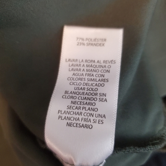 Joie Ankle Soft Dark Olive Green Pull-On Drawstring Pants Size Medium - Picture 4 of 8